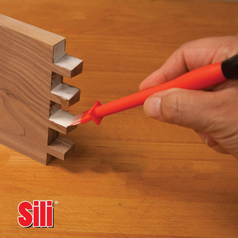Sili Non-Stick 1" Wood Glue Brush, Easy Clean Silicone Wood Glue Applicator for Woodworking, Arts, Hobby and Crafts - Image 5